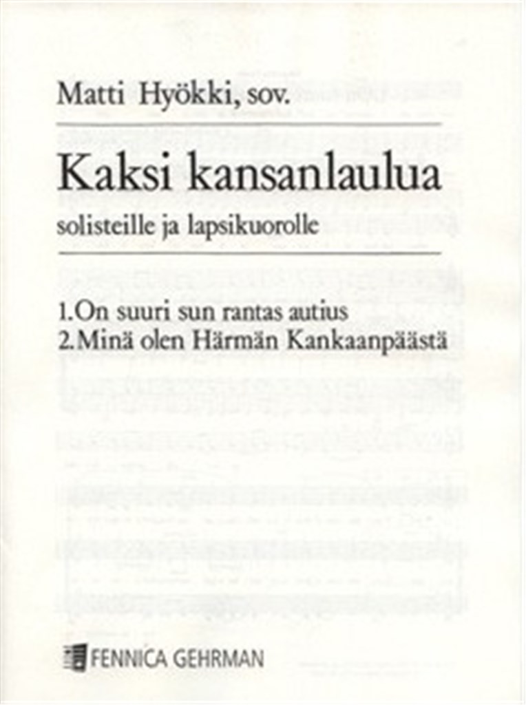 Kaksi kansanlaulua